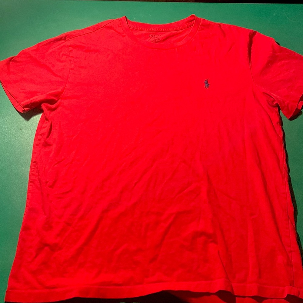Mens Red Polo Tee